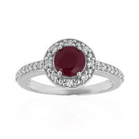 Anello in argento con Rubino Keniano