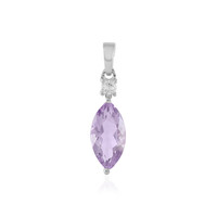 Ciondolo in argento con Ametista Rose de France