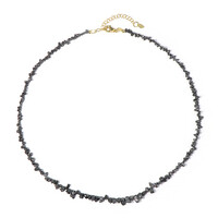 Collana in argento con Diamante Nero