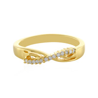 Anello in argento con Diamante I4 (J)