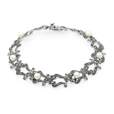 Bracciale in argento con Perla di Acqua Dolce