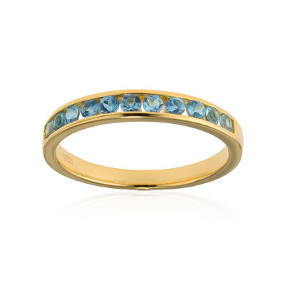 Anello in argento con Acquamarina Santa Maria