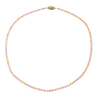 Collana in argento con Zaffiro Ceylon Rosa (Riya)