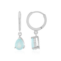 Orecchini in argento con Calcedonio Acqua