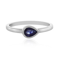 Anello in argento con Zaffiro Blu del Madagascar