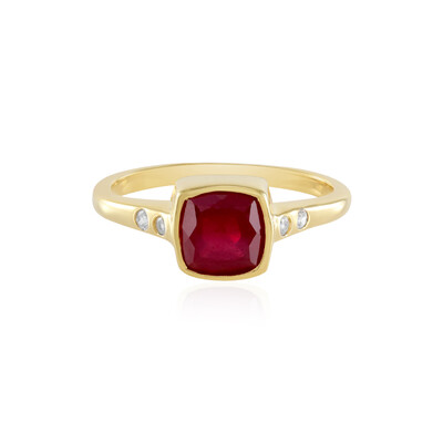 Anello in argento con Rubino del Madagascar