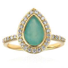 Anello in oro con Opale Paraiba (AMAYANI)