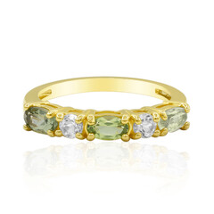 Anello in argento con Ametista Verde