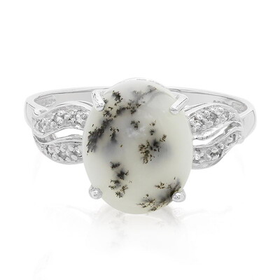 Anello in argento con Agata Dendritica
