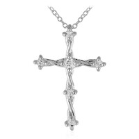 Collana in argento con Topazio Bianco