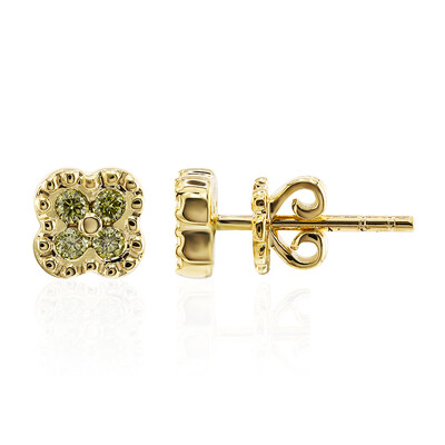 Orecchini in oro con Diamante Giallo VS1 (Annette)