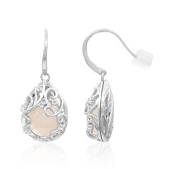 Orecchini in argento con Quarzo Rosa