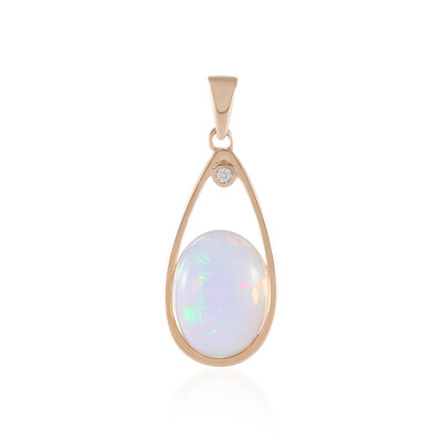Ciondolo in argento con Opale di Welo (Adela Silber)