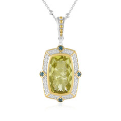 Collana in argento con Quarzo Ouro Verde (Dallas Prince Designs)