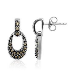 Orecchini in argento con Marcassite