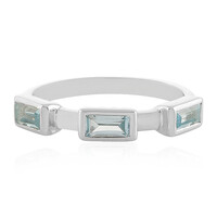 Anello in argento con Topazio Blu Cielo