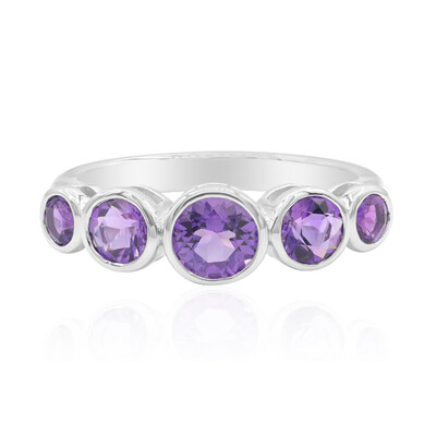 Anello in argento con Ametista Boliviana