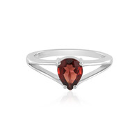 Anello in argento con Granato Mozambico