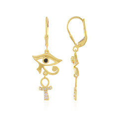 Orecchini in argento con Spinello Nero