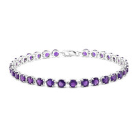 Bracciale in argento con Ametista Zambiana