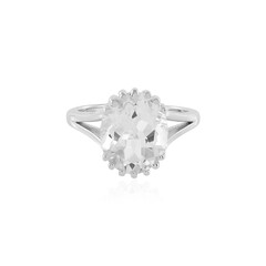 Anello in argento con Topazio Bianco