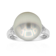 Anello in oro con Perla d'Acqua Dolce Bianca (CIRARI)