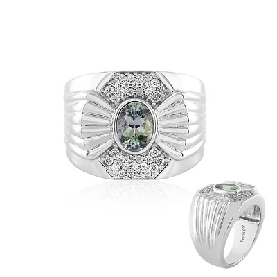 Anello in argento con Tanzanite (non riscaldata)