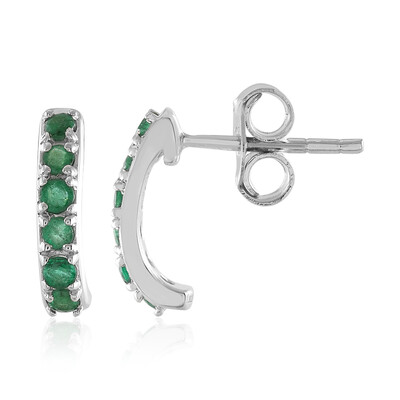 Orecchini in argento con Smeraldo Zambia