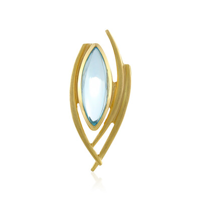 Ciondolo in argento con Topazio Blu Cielo (MONOSONO COLLECTION)