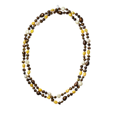 Collana in argento con Perla di Acqua Dolce (TPC)