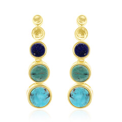 Orecchini in argento con Turchese Kingman (Anne Bever)