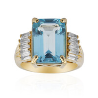 Anello in argento con Topazio Blu Cielo
