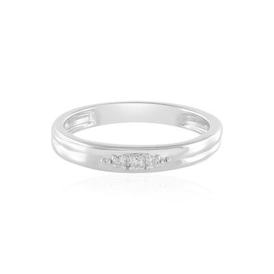 Anello in argento con Diamante I2 (J)