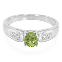 Anello da uomo in argento con Tormalina