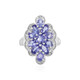 Anello in argento con Tanzanite