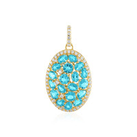 Collana in argento con Topazio Paraiba