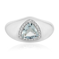 Anello in argento con Acquamarina