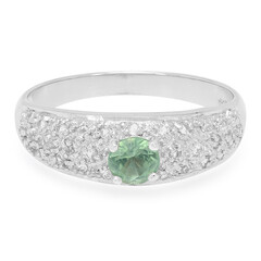 Anello in argento con Cianite Menta