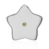 Charm in argento con Zaffiro Giallo