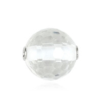 Charm in argento con Quarzo Bianco