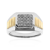 Anello da uomo in oro con Diamante I1 (H) (CIRARI)