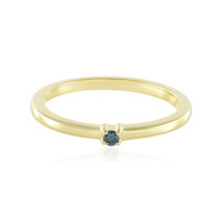 Anello in argento con Diamante Blu I3