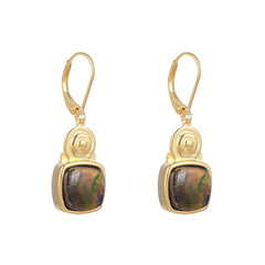 Orecchini in argento con Ammolite