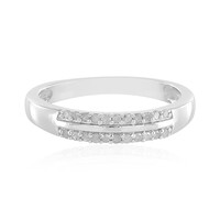 Anello in argento con Diamante PK (J)