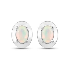 Orecchini in argento con Opale di Welo