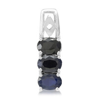 Ciondolo in argento con Zaffiro Blu