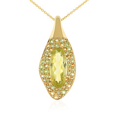 Collana in argento con Quarzo Limone