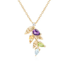 Collana in argento con Ametista Zambiana