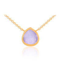 Collana in argento con Giada Lavanda