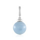 Ciondolo in argento con Acquamarina Brasiliana (MONOSONO COLLECTION)